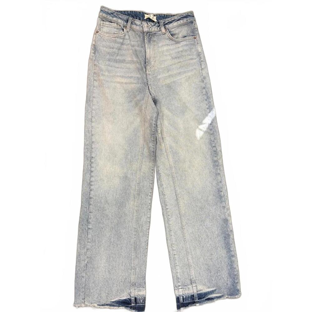 We the Free by Free People Wide Leg Jeans Undone Hem 31